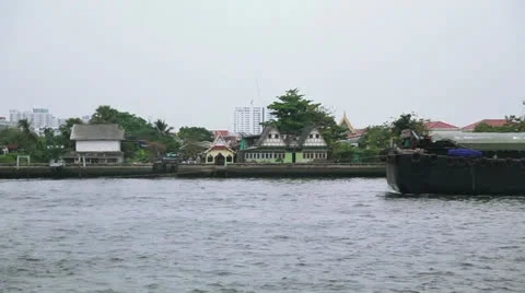Time lapse "River in Bangkok" Stock Footage 26290199