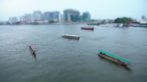 Time lapse "River in Bangkok" Stock Footage 26299468