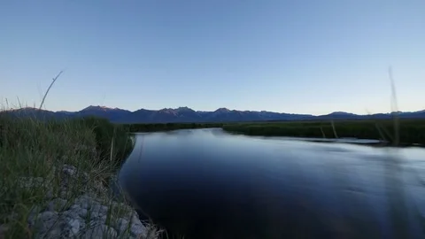 Time Lapse of River Flowing Stock Footage 77148392