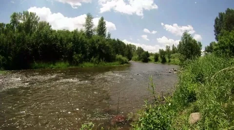 Time Lapse Riverside Stock Footage 40463676