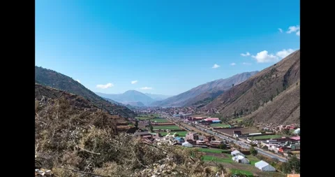 Time lapse of road and cloudy sky Stock Footage 293093545