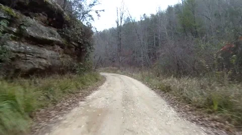 Time-lapse of off-road driving down rural Kentucky road. Stock-Footage 62495381