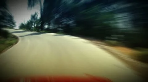 Time Lapse Road Driving. HD 1080. Looped animation. Motion Blur. Stock-Footage 11232100