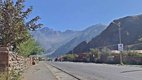 Time lapse on the road in the mountains Stock Footage 151010544