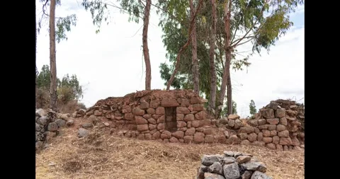 Time lapse of rock construction with trees Stock Footage 293093539