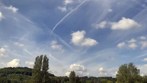 Time lapse rolling clouds Stock Footage 204795355