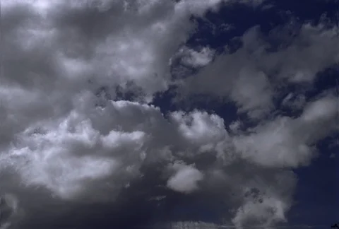 Time-lapse rolling dark gray clouds Stock Footage 86918019