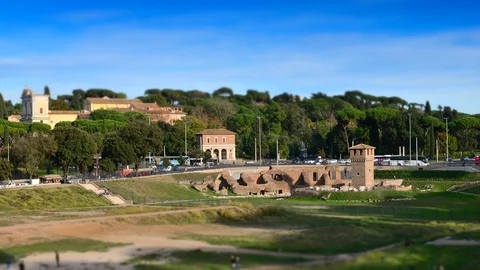 Time lapse Roma Circo Massimo Stock Footage 82278168