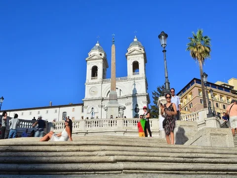 Time Lapse in Rome, Italy. Stock Footage 80247176