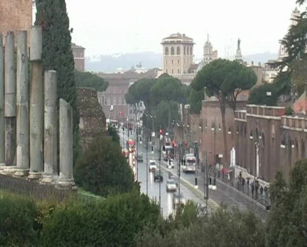Time lapse of Rome street 库存影片 307014