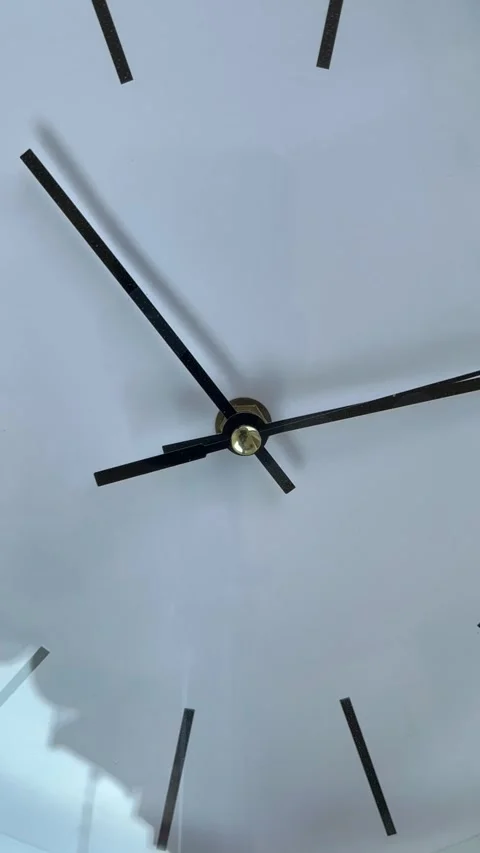 Time Lapse The rotating clock counts the time. Stock Footage 311301619