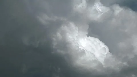 Time Lapse of Rotating Updrafts as Storm Goes Tornadic Stock Footage 54729001