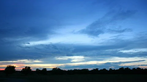 Time lapse of running clouds.  Stock Footage 832345