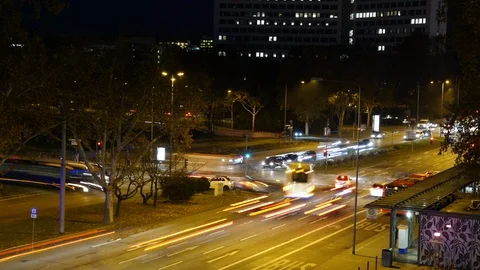Time-lapse of rush-hour traffic jam Видео 98840987