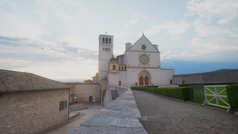 Time Lapse of San Francesco di Assisi Stock Footage 128764549