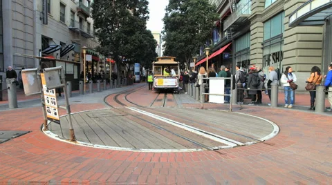 Time lapse of San Francisco Cable Cars - Clip 3 Video stock 1551328