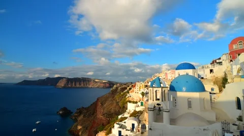 Time lapse  in Santorini Stock Footage 59532341