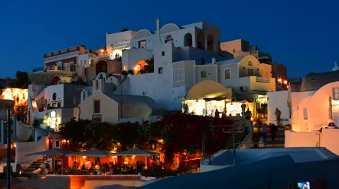 Time lapse in Santorini Stock Footage 59553813