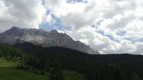 Time lapse Sasso santa croce cloudy Stock Footage 79408806