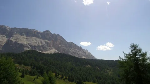 Time lapse from Sasso santa croce to Gardenaccia, Alta Badia Video stock 80638990