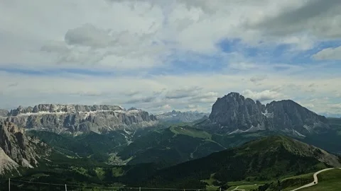 Time lapse Sassolungo. Vidéo 332748145