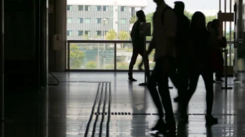 Time-lapse scene of commuters rushing for transport Stock Footage 49665116