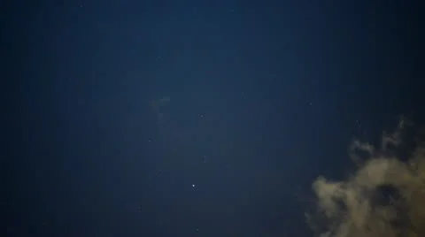 Time Lapse of Scenic Clouds at Night Stock Footage 21442160