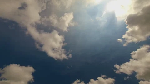 Time lapse of scenic clouds in a sunny day Stock Footage 275825086