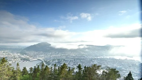 Time Lapse Scenic View of beautiful Lofoten Islands Norway Stock Footage 116123783