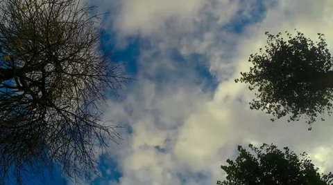 Time lapse Scenic view of night flight above the clouds with Stock Footage 43867245