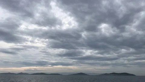 Time-lapse sea and cloud video Stock Footage 144817353