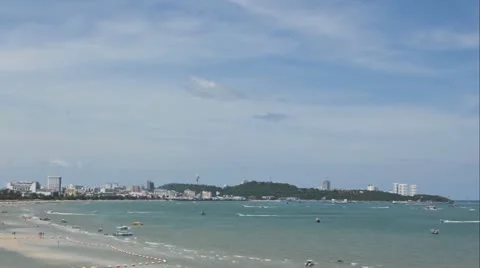 Time lapse sea beach Stock Footage 18654239