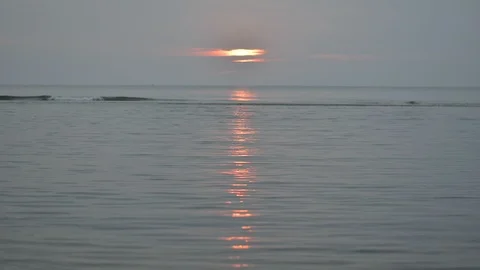 Time lapse. sea during sunset 動画素材 122417519