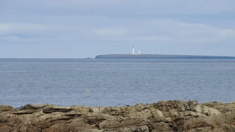 Time Lapse of the sea in John o' groats - Scotland Video stock 112949971