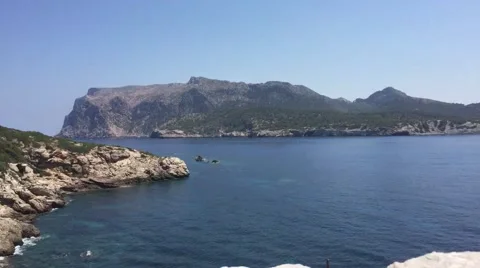 Time-lapse of sea at mallorca Video stock 52482850