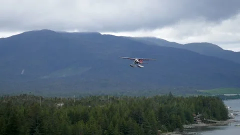 Time Lapse of Sea Plane Leaving Ketchikan, Alaska Stock Footage 234041274