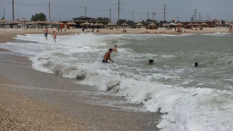 Time lapse. Sea. Seaside. Sand and sea Stock Footage 101355944