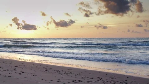 Time lapse sea sunset. Stock Footage 119203838