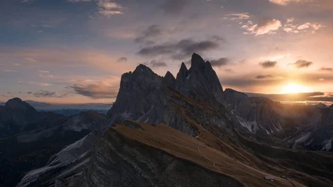 Time lapse seceda sunrise Stock Footage 83454444