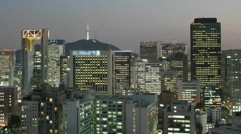 Time lapse Seoul Stock Footage 797282
