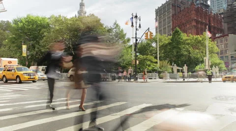 New York Street Timelapse Stock Video Footage | Royalty Free New York