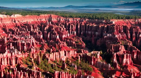 Time Lapse - Shadow moving over Bryce Canyon National Park Stock Footage 48430712