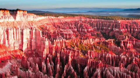 Time Lapse - Shadow over Bryce Canyon National Park in Utah, USA Stock Footage 47338660