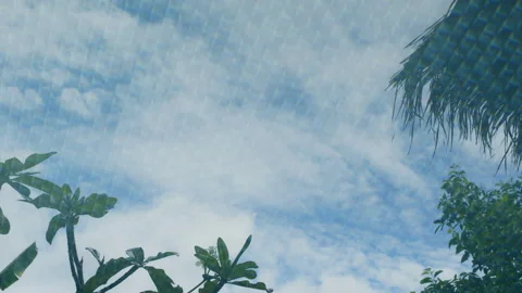 Time lapse, shadow of a tree and moving cloud on the water surface Stockbeeldmateriaal 341917085