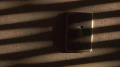 Time lapse shadows on the light switch Vídeo Stock 34291196