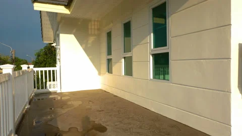 Time lapse of shadows moving across a house Stock Footage 153612241