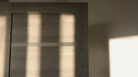 Time lapse of the shadows moving over wall at room Stock-Footage 105802618