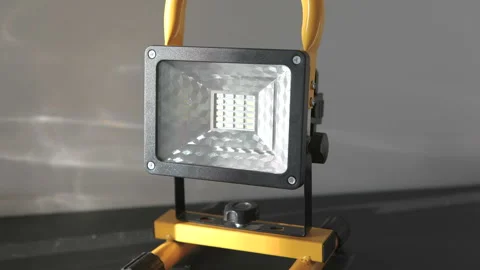 Time lapse of the shadows moving over spotlight Stock Footage 105808944