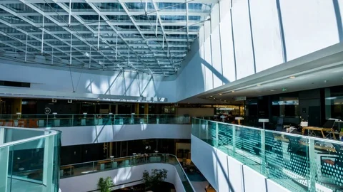 Time lapse of shadows passing over office buildings Video stock 78712611