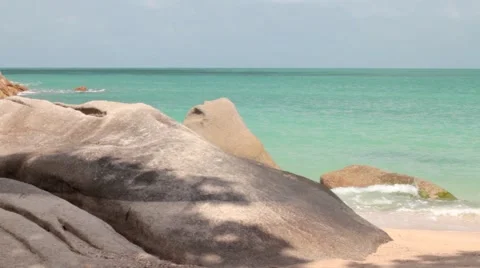 Time lapse from a shallow of the island Stock Footage 40645707